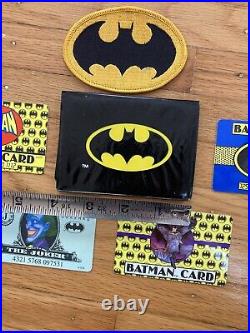 1989 Batman Joker Credit Cards Vintage Extremely Rare (set 4) wallet patch lot