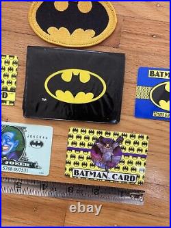 1989 Batman Joker Credit Cards Vintage Extremely Rare (set 4) wallet patch lot