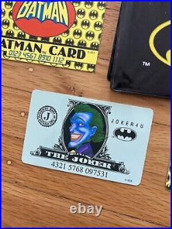 1989 Batman Joker Credit Cards Vintage Extremely Rare (set 4) wallet patch lot
