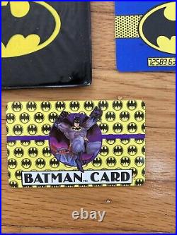 1989 Batman Joker Credit Cards Vintage Extremely Rare (set 4) wallet patch lot