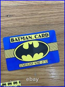 1989 Batman Joker Credit Cards Vintage Extremely Rare (set 4) wallet patch lot