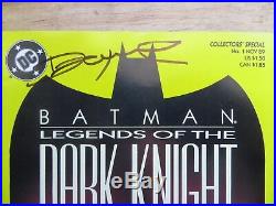 1989 Batman Legends Of The Dark Knight # 1 All 4 Covers Signed Denny O'neil, Poa