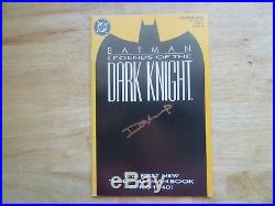 1989 Batman Legends Of The Dark Knight # 1 All 4 Covers Signed Denny O'neil, Poa