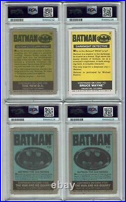 1989 Topps Batman #19 Gotham City's Dark Knight PSA 10 Gem Pop 1 Very Tough