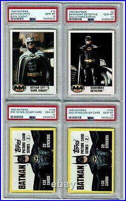 1989 Topps Batman #2 Dark Knight Detective PSA 10 Gem Pop 1 Keaton Tiffany RC