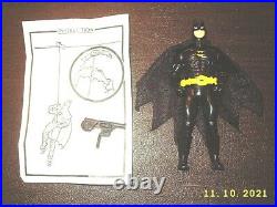 1990 Kenner BATJET Batman The Dark Knight Collection + MICHAEL KEATON FIGURE