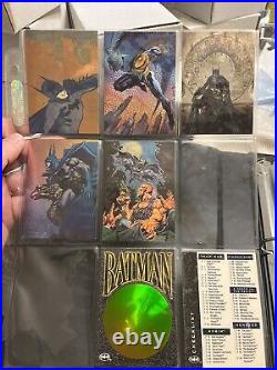 1994 BATMAN SAGA OF THE DARK KNIGHT Complete Card Set 100 Plus Sky Disc