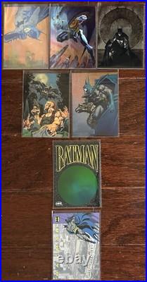 1994 Batman Saga of the Dark Knight, Base #1-100 + Spectra-etch #B1-B5 + SkyDisc