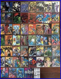 1994 Batman Saga of the Dark Knight, Base #1-100 + Spectra-etch #B1-B5 + SkyDisc