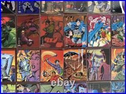 1994 Batman Saga of the Dark Knight, Base #1-100 + Spectra-etch #B1-B5 + SkyDisc