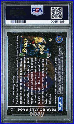1994 Skybox Batman Saga Of The Dark Knight Pop 1 Fear Equals Rage #82 Psa 10