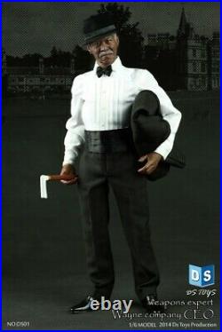 1/6 DS Toys DS01 Weapons Expert CEO Dark Knight Lucius Fox Collectible Figure