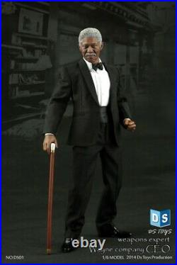 1/6 DS Toys DS01 Weapons Expert CEO Dark Knight Lucius Fox Collectible Figure