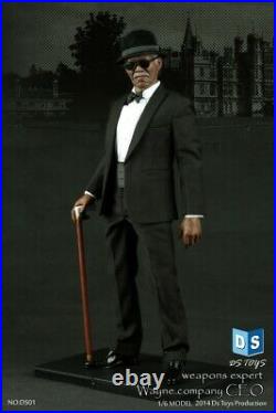 1/6 DS Toys DS01 Weapons Expert CEO Dark Knight Lucius Fox Collectible Figure