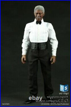 1/6 DS Toys DS01 Weapons Expert CEO Dark Knight Lucius Fox Collectible Figure