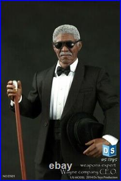 1/6 DS Toys DS01 Weapons Expert CEO Dark Knight Lucius Fox Collectible Figure