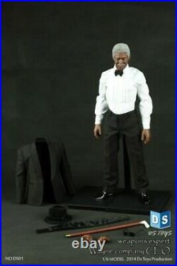 1/6 DS Toys DS01 Weapons Expert CEO Dark Knight Lucius Fox Collectible Figure