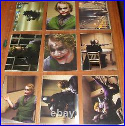 2008 BATMAN The Dark Knight HEATH LEDGER JOKER Rookie 180 sticker Cards set PGM