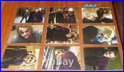 2008 BATMAN The Dark Knight HEATH LEDGER JOKER Rookie 180 sticker Cards set PGM