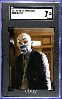 2008 DC/WB The Dark Knight JOKER SGC 7 Graded PVC Die-Cut Heath Ledger #35