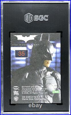 2008 DC/WB The Dark Knight JOKER SGC 7 Graded PVC Die-Cut Heath Ledger #35