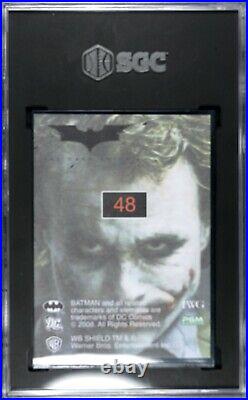 2008 DC/WB The Dark Knight JOKER SGC 8.5 NM+ Pop 1 Heath Ledger RC #48 Batman