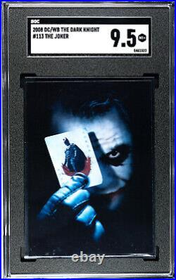 2008 DC/WB The Dark Knight JOKER SGC 9.5 Mint + Pop 2 Heath Ledger RC #113