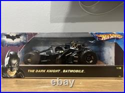 2008 Mattel Hot Wheels Batman The Dark Knight Batmobile Tumbler 118 NIB