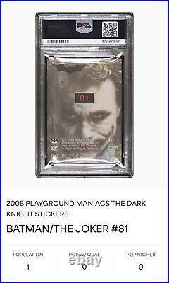 2008 PGM THE DARK KNIGHT BATMAN/THE JOKER PSA Pop 1