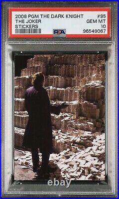 2008 PGM The Dark Knight JOKER #95 PSA 10 Gem Pop 1 Heath Ledger Rookie Card RC