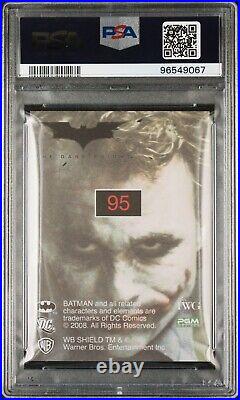 2008 PGM The Dark Knight JOKER #95 PSA 10 Gem Pop 1 Heath Ledger Rookie Card RC