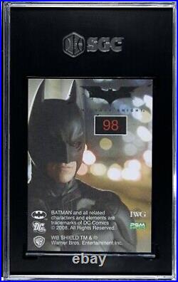 2008 WB/DC The Dark Knight JOKER SGC 8.5 Rookie Refractor Pop 3 Heath Ledger RC