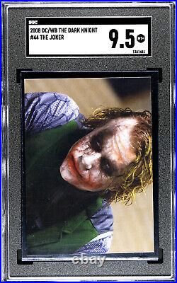 2008 WB/DC The Dark Knight JOKER SGC 9.5 Mint+ Pop1 Heath Ledger True Rookie #44