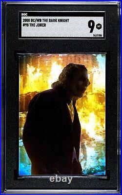 2008 WB/DC The Dark Knight JOKER SGC 9 Mint Refractor Pop 2 Heath Ledger Rookie