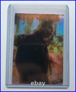 2008 Warner Bros. Dark Knight HEATH LEDGER JOKER Rookie Card Refractor RC #98