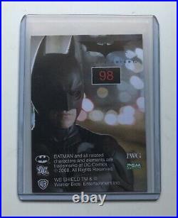 2008 Warner Bros. Dark Knight HEATH LEDGER JOKER Rookie Card Refractor RC #98