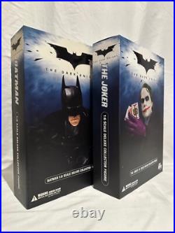 2 X DC Direct 16 Scale Collector Figures Batman + Joker The Dark Knight SEALED