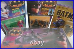 BATMAN 1989 Figure LOT, JOKER, Bob, Bruce Wayne UNPUNCHED, Dark Knight BATCOPTER