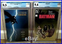 BATMAN SET- The Dark Knight Returns #1 CGC 8.5 (W) & BATMAN #404 CGC 9.4 (W)