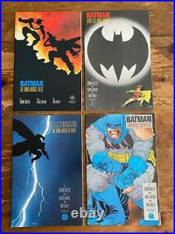 BATMAN THE DARK KNIGHT RETURNS #1 2 3 4 1st Prints Full Run 1-4 DC Comics 1986 X