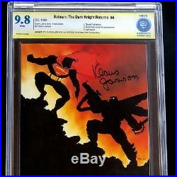 BATMAN THE DARK KNIGHT RETURNS #4 9.8 CBCS SS SIGNED KLAUS JANSON! Like CGC