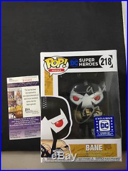 Bane Signed Tom Hardy Funko Pop Batman the Dark Knight JSA psa EXCLUSIVE F60