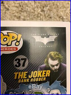 Bank Robber The Joker Funko Pop 37 The Dark Knight Rare Great Condition Joker