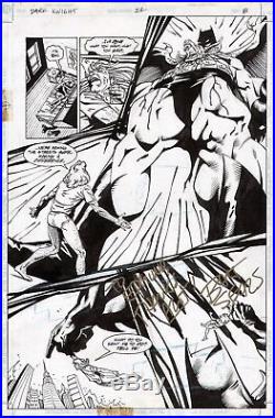 Bart Sears Batman Legends Of The Dark Knight #22 Original Art Page 2/3 Splash