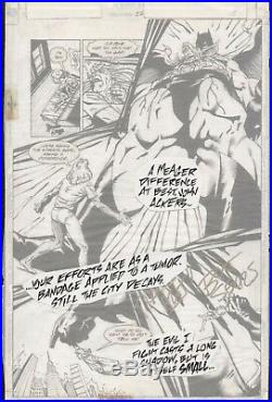 Bart Sears Batman Legends Of The Dark Knight #22 Original Art Page 2/3 Splash