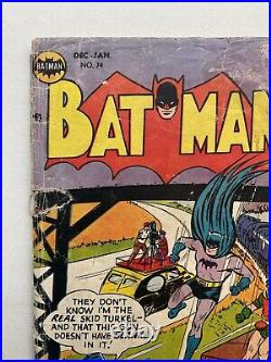 Batman #74 The Movie That Killed Batman Golden Age 1952 Joker Appearance