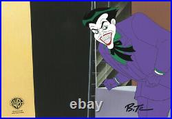 Batman Animated Series-Original Cel-Joker-Legends of The Dark Knight-Signed Timm
