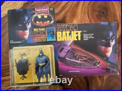 Batman Batjet from The Dark Knight Collection 1990 Kenner +Action Figure MOC