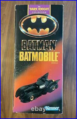 Batman Batmobile The Dark Knight Collection Kenner 1990 in Box Burton Keaton