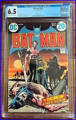 Batman Comics #244 CGC 6.5 1972 -KEY ISSUE- NEAL ADAMS COVER & PENCILS